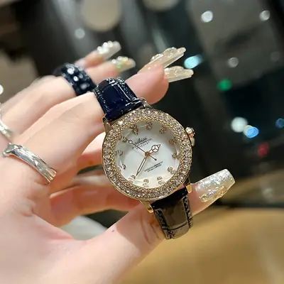 Luxury Quartz Women's Watch with Crystal Band
