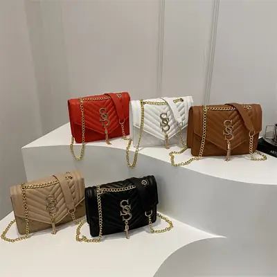 Rhombic Chain Crossbody Bag Women 2025 Spring Summer