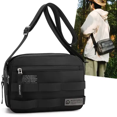 WEPOWER New Business Crossbody Bag Water Resistant Men's Travel Bag