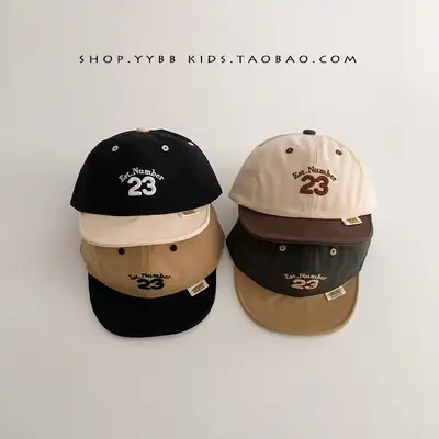 Men & Women Baby Cap Spring Autumn Thin Korean Letter Cap Sunshade Sunscreen Soft Brim Baseball Cap Trendy