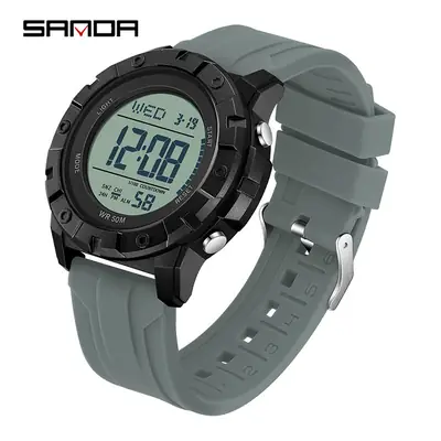 Sanda Waterproof Digital Counting Watch Black