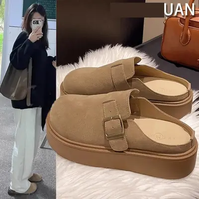 Women's Lazy Slip-on Birkenn Shoes Brown