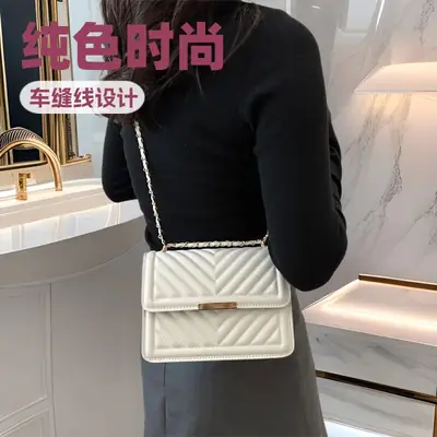 Korean Style White Crossbody Bag for Women 2026