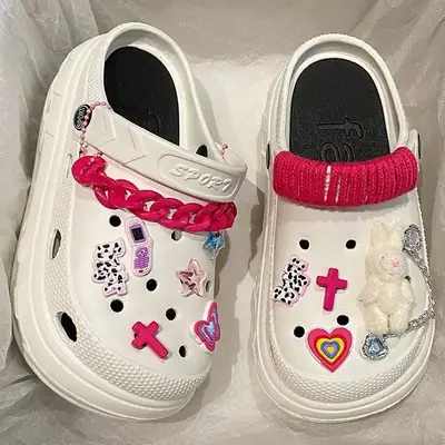 Black Cartoon EVA Sandals Women Summer 2024