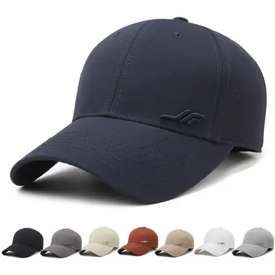 Gray Unisex Baseball Cap with Logo