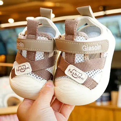 Pink Toddler Sandals 1-2Yr Soft Sole Non-Slip