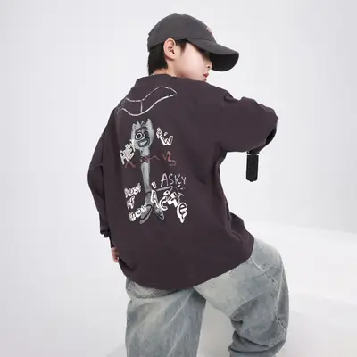Boys Cartoon Graffiti Sweatshirt 2025