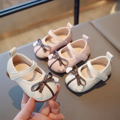Baby Girl Princess Shoes Baby Leather Shoes 2025 Spring New Style Single Shoes Children's Shoes Soft Sole Toddler Shoes Girls' Shoes