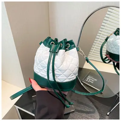 Diamond Embroidery Shoulder Crossbody Bag Green White 2025