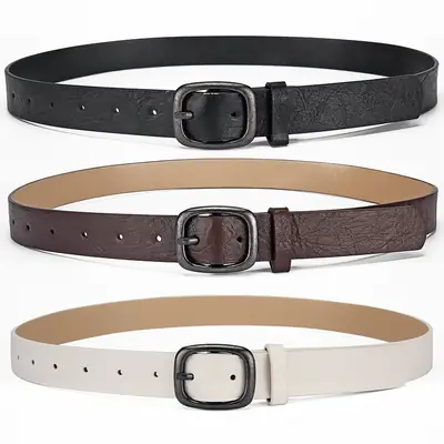 Women's Belt Jeans All-match Ins Style Trouser Belt Korean Fashion Simple Women's Black Decorative New Belt