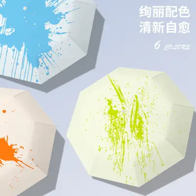 Color-Changing Umbrella with Ink Splash Effect