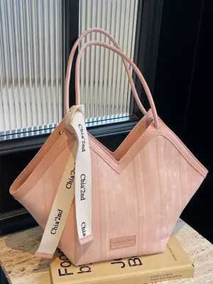2025 Korean Style Women's White Tan Shoulder Bag