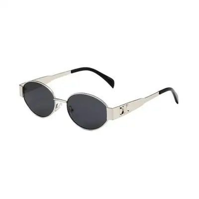 4S235 Gold Round Sunglasses for Men Women 2024