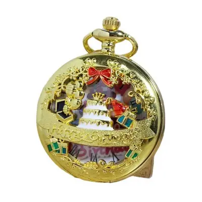 Vintage Silver Pocket Watch with Crown & Embellishments