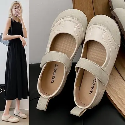Women's Mary Jane Shoes White Soft Sole All Match 2025