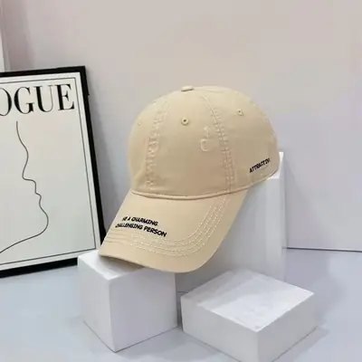 Vintage Embroidered Black Baseball Cap for Men Women