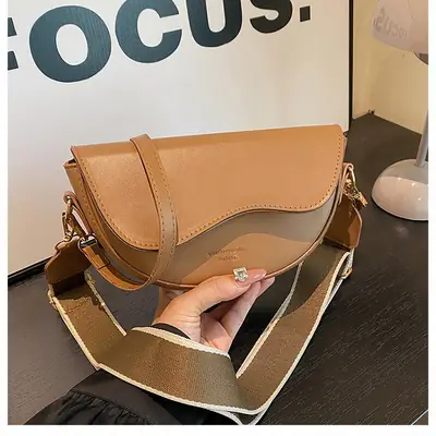 Women's New Leather Shoulder Bag Tan 2024