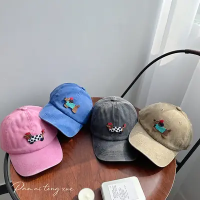 Kids Women Sunscreen Cap Multi Color