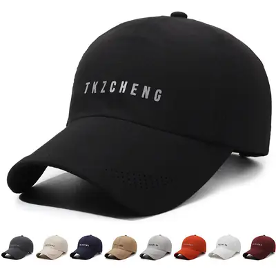 Black Unisex Running Cap with TKZENG Logo