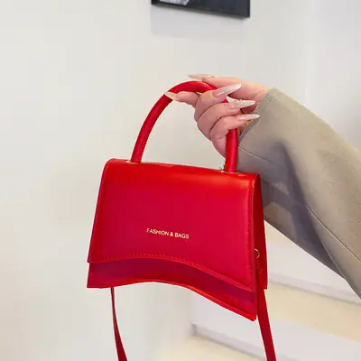 Red Shoulder Bag for Women 2025 Korean Style