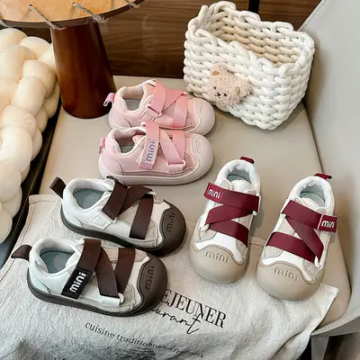 1 to 3 years old baby shoes baby toddler shoes anti-kick non-slip soft bottom functional shoes boys skate shoes girls sneaker