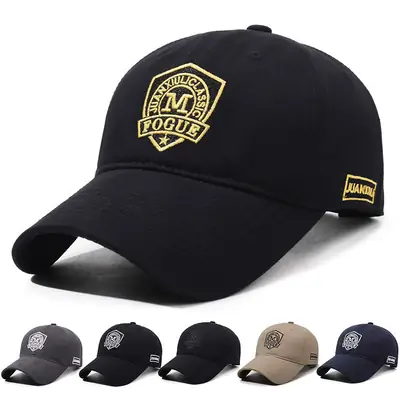 Men's Four Seasons Embroidered Baseball Cap Beige