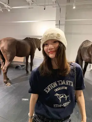 Korean-style Loose Round Neck Cotton T-shirt 2025 Summer New American-style Letter Printed Short-sleeved Top for Inner Wearing and Outer Wearing