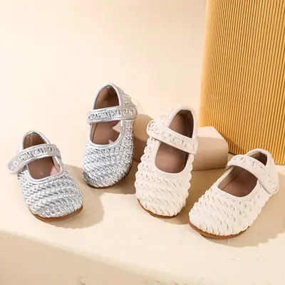 Girls' Chanel Style Single-layer Shoes 2025 Spring New Children's Korean-style Baby silver Leather Shoes Stylist Toddler Shoes