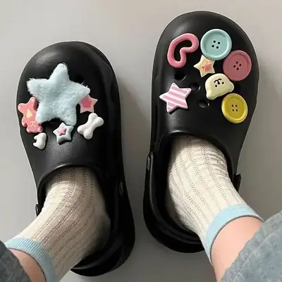 Women's Star Button EVA Deodorant Sandals Summer