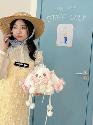 Lolita Rabbit Doll Bow Bag Free Shipping