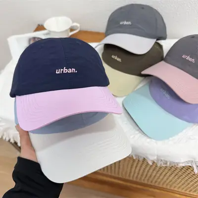 Women Baseball Caps Spring Summer Matching Korean Color
