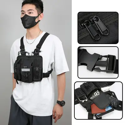 Tactical Multi-Flap Pocket Vest Bag for Men