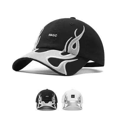 American Street Fashion Flame Duck Cap Men Women Sunshade Hat