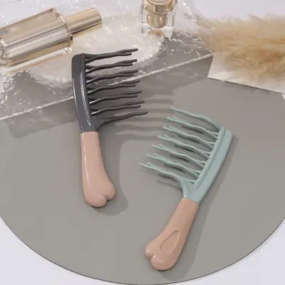 Double-row wave comb for scalp massage anti-styling curly hair
