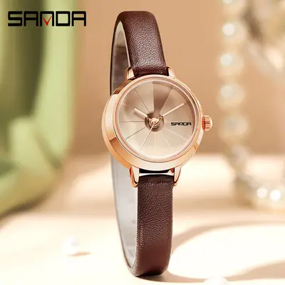 Sanda Rose Gold Mesh Watch for Women