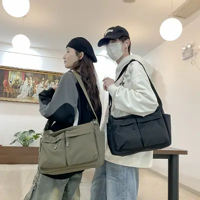 Men's Casual Messenger Bag Large Capacity Tooling Style