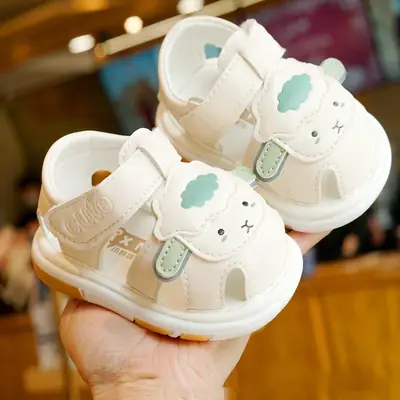 Toddler Shoes Summer Sandals Beginner Baby Shoes 1-2 Years Old Baby Shoes Soft Sole Non-Slip Call Shoes Breathable