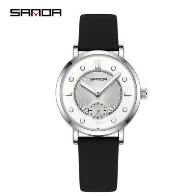 Sanda New Quartz Watch Brown Strap Women's Fashion Watch