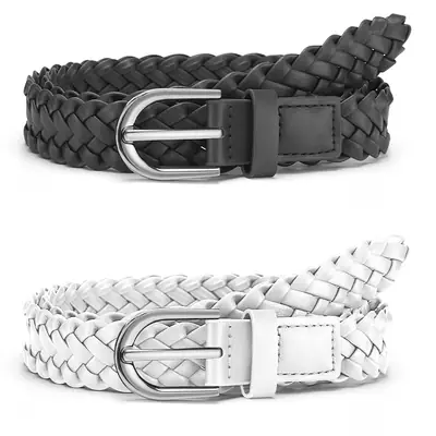 Blue Woven Vintage Ladies Belt for Casual Pants Dress