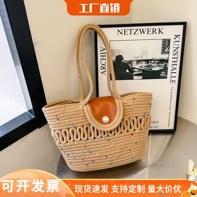 2026 Summer Straw Woven Tote Bag Large Capacity