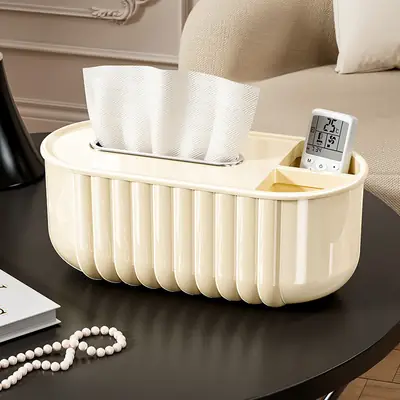 Shell Striped Tissue Box for Home Decor