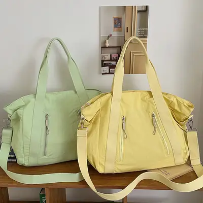 New Casual Korean Style Shoulder Bag Nylon Lightweight Large Capacity Travel Crossbody Bag