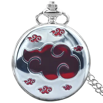 Naruto Pocket Watch with Cloud Design