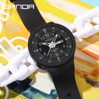Sanda Men's Blue Dial Waterproof Quartz Watch
