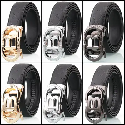 Hongsheng Automatic Belt Men's Genuine Leather Belt