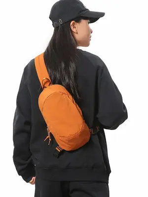 Orange Crossbody Bag for Men Mobile Travel Luggage