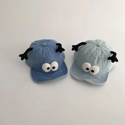 Cute Blue Baby Sun Hats for Kids Spring Autumn