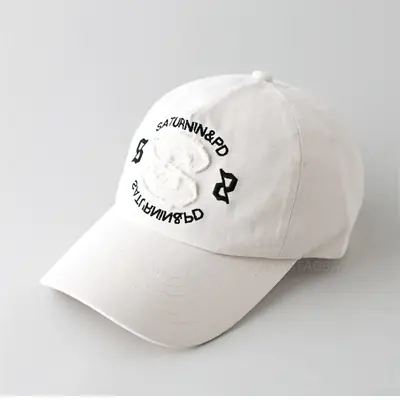 Korean Style Baseball Cap Black Large Letter Embroidered