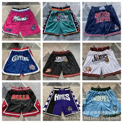 Wholesale 76ers Lakers Heat Kings Jazz Timberwolves Pistons Clippers North Carolina Cavaliers Suns Pocket Pants