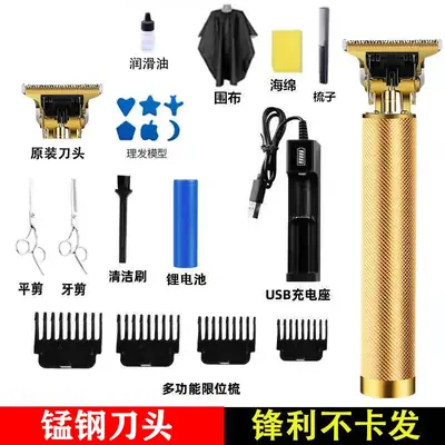 Electric Pushing Razor with Oil Head & Rechargeable Battery